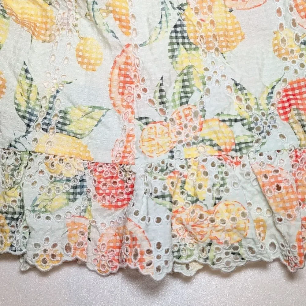 NWT By Anthropologie Ruffled Eyelet Dress - Picture 9 of 16